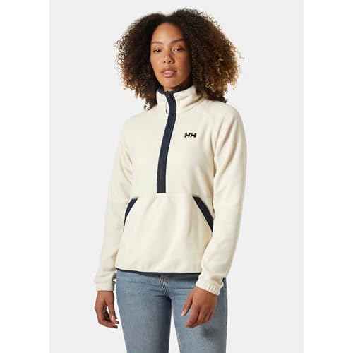 Helly-Hansen Rig Fleece 1/2 Zip Women's Cozy Outdoor Coat, Warm Layer for Hiking, Camping, and Everyday Adventures