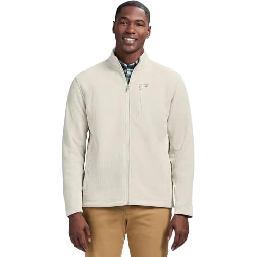IZOD Mens Shaker Fleece Full Zip Jacket