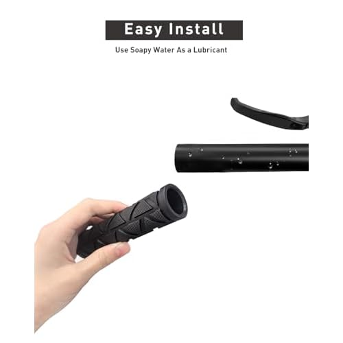 Bike Handlebar Grips, Bicycle Grips, Non-Slip Rubber Hand Grips for Mountain Bikes, BMX, MTB, Beach Cruiser, Kids Bikes