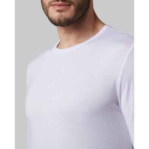 32 Degrees Heat Men's Lightweight Crew Baselayer Top | Form Fitting | Long Sleeve| 4-Way Stretch | Thermal