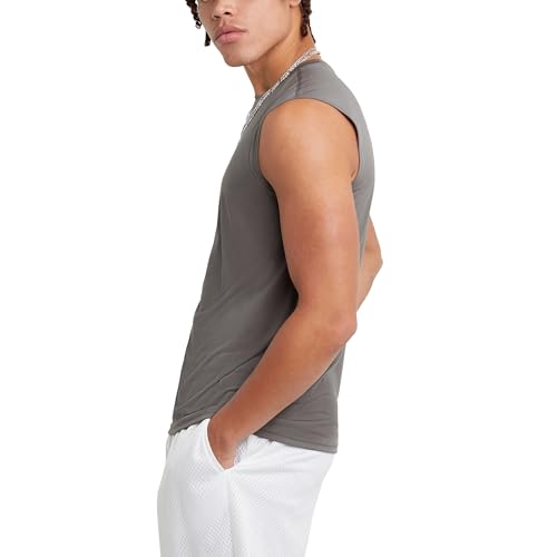 Champion Men's Muscle Tank Top - Stone Gray XX-Large Sleeveless T-Shirt