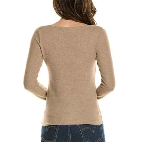 Vince Women's Long Sleeve Cozy Scoop Neck Top