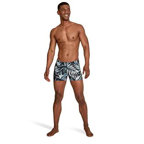 Speedo Men's Swimsuit Square Leg Printed