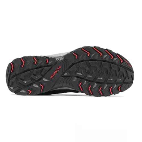 Columbia Men's Granite Trail Waterproof, Shark/Mountain Red, 9
