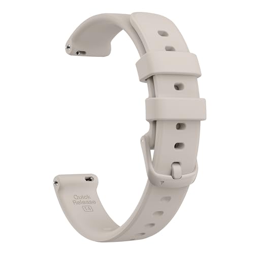Sand Gray Soft Silicone Sport Watch Band Compatible with Garmin Lily 2 & Lily 2 Active - Quick Release Replacement Strap