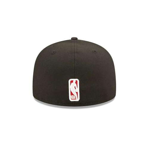 NBA Men's Official 59FIFTY Fitted Cap - Chicago Bulls Black 7 1/8