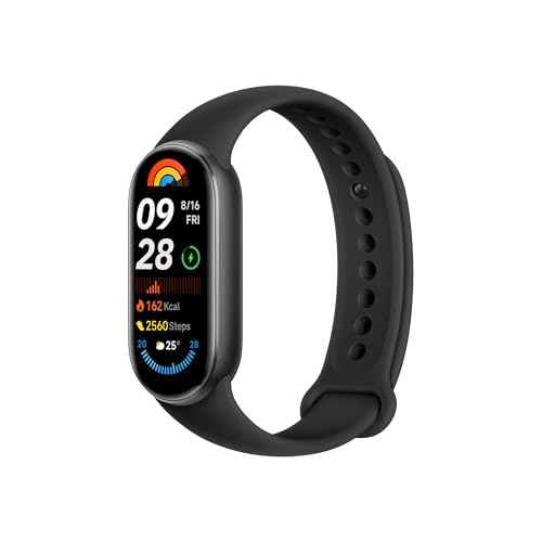 Xiaomi Smart Band 9 Global Version (2024) 1.62" Amoled Display | 233 mAh Battery | up to 21 Days of Battery Life | Over 150 Workout Modes | BT 5.4 | 50M Water Resistant - Midnight Black