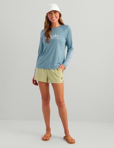 Women's Long Sleeve Sun Protection Shirt - Blue Shadow, Medium