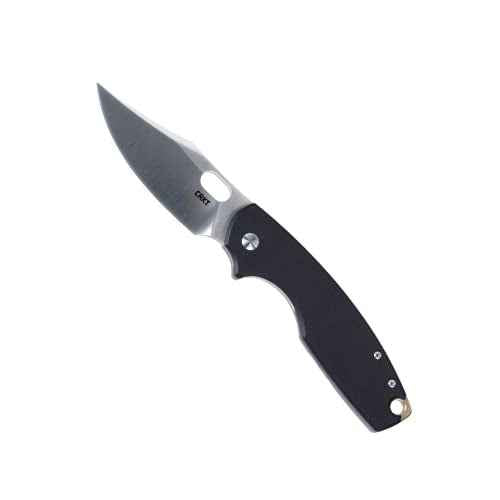 CRKT Pilar Iv: Everyday Carry Plain Edge, Frame Lock, G10 | Stainless Steel, 5321