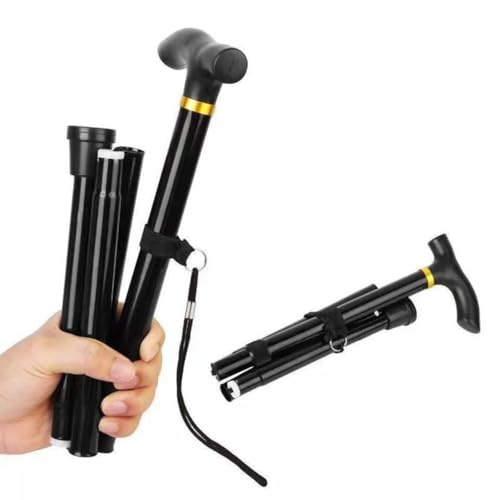 Folding Lightweight Walking Sticks, Adjustable Trekking Poles with Rubber Tips for Outdoor Camping hikes