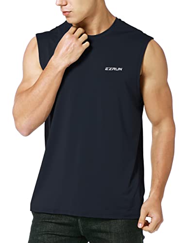 Men's UPF 50+ Quick Dry Sleeveless Shirt for Summer Gym & Workout