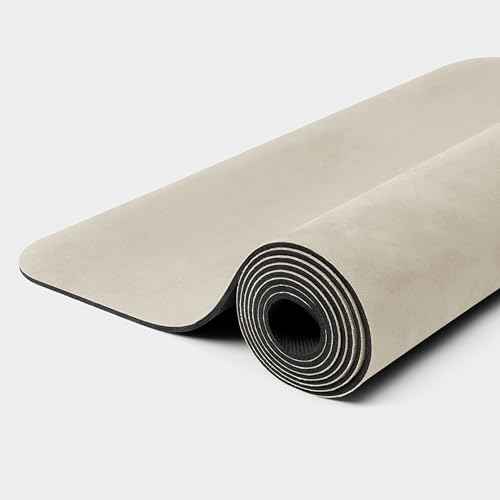 WeGym Yoga Mat, 4mm Cushioned Exercise Mat for Yoga, Pilates, Home Workouts - Anti Slip Polyurethane Suede Yoga Mat with Carrying Strap