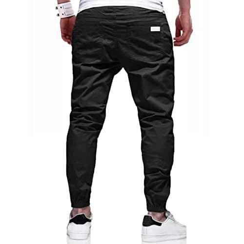 Men Joggers Chino Cargo Pants Hiking Outdoor Recreation Pants Twill Fitness Track Jogging Pants Casual Cotton Pants