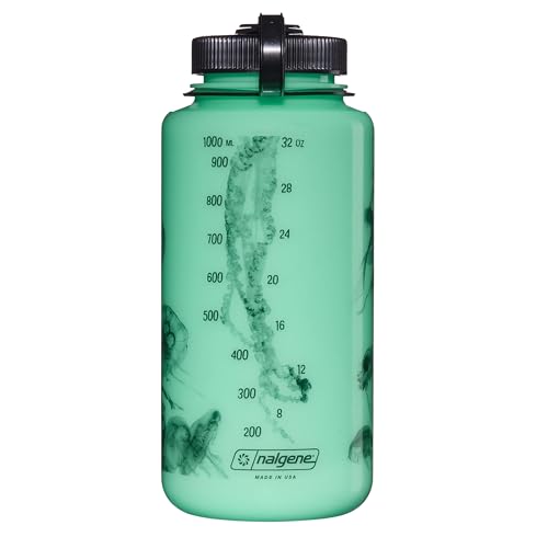 Glow Jellyfish Nalgene Tritan BPA-Free Water Bottle 32 OZ Wide Mouth