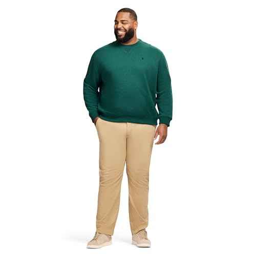 IZOD Men's Big and Tall Advantage Performance Crewneck Fleece Pullover Sweatshirt
