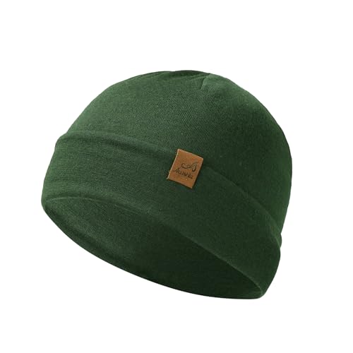 ACUSHLA 100% Merino Wool Cuff Beanie for Men & Women Knitted Winter Hat Unisex Watch Cap Skull Wrap for Cold Weather