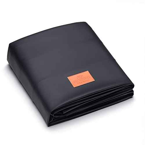 Heavy Duty Leatherette Billiard Pool Table Cover, Waterproof & Tearproof Covers for Pool Table 7/8/9FT Fitted (8 Feet/ Black)