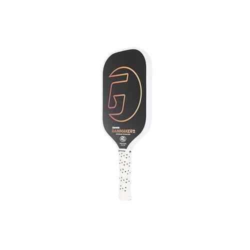 GAMMA Rainmaker Pickleball Paddle ? Lightweight, Large Sweet Spot, Microbead Carbon Fiber Face for Increased Spin & Control, Customizable Swing Weight, 16mm & Available in 6 Colors