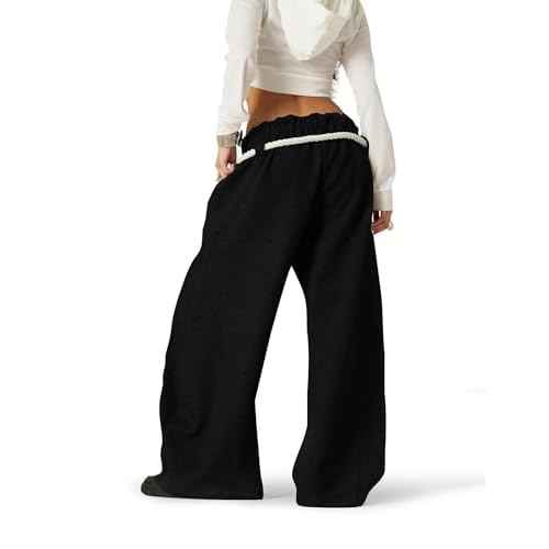 Aelfric Eden Super Baggy Barrel Sweatpants Wide Leg Pants for Women Men Casual Elastic Waist Unisex Lantern Trouser Pants