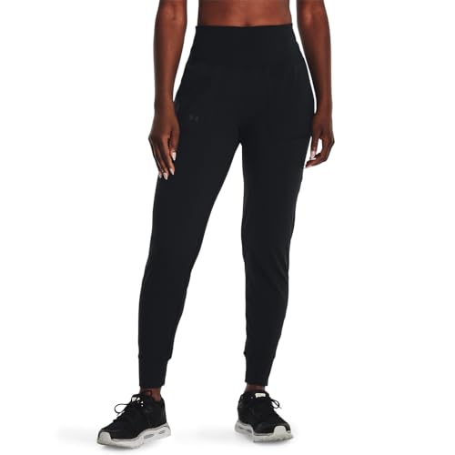 Under Armour Women's Motion Joggers - Black / Jet Gray, 2X Variation
