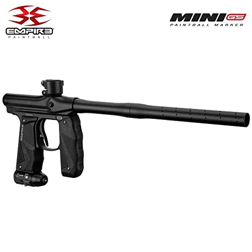 Maddog Empire Mini GS Electronic Full Auto Paintball Gun Marker w/ 48/3000 HPA Tank, HK Army HSTL Thermal Mask, & Empire Halo Too Electronic Loader Starter Package - Dust Black
