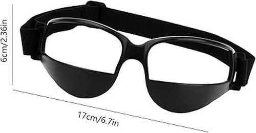 Pxiryanlow Black Basketball Glasses- Basketball Dribbling Goggles,17 X 6cm Portable Glasses For Dribbling,Comfortable Protective Sports Dribble Specs For Training Team Sports