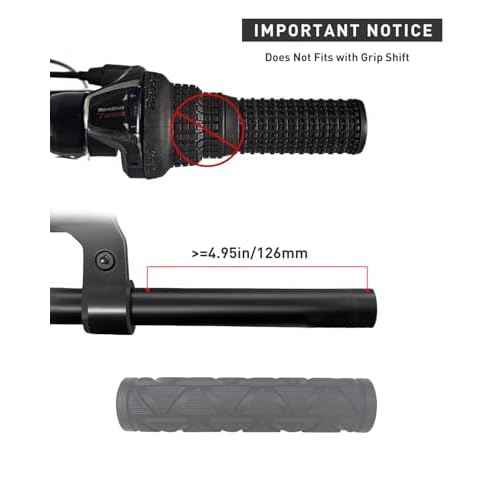 Bike Handlebar Grips, Bicycle Grips, Non-Slip Rubber Hand Grips for Mountain Bikes, BMX, MTB, Beach Cruiser, Kids Bikes