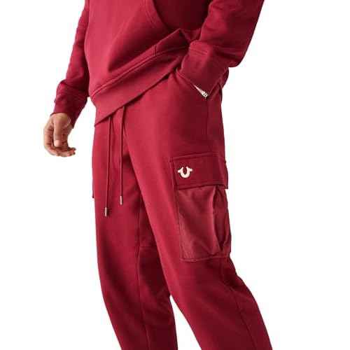 True Religion Men's Cargo Pocket Revolt Fleece Jogger