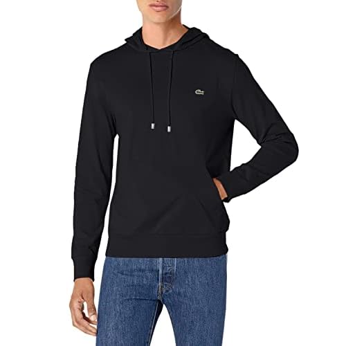 Lacoste Long Sleeve Hoodie Jersey Tee W/Central Pocket, Th9349 Shirt