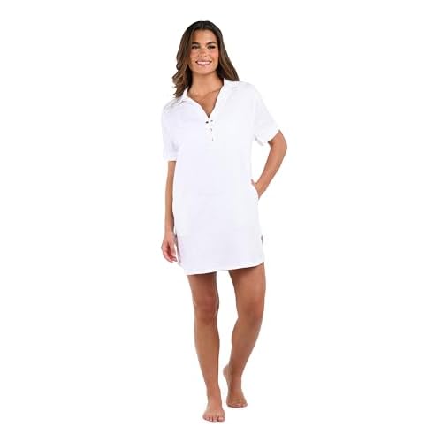 La Blanca Womens Camp Shirt Swimsuit Cover Up