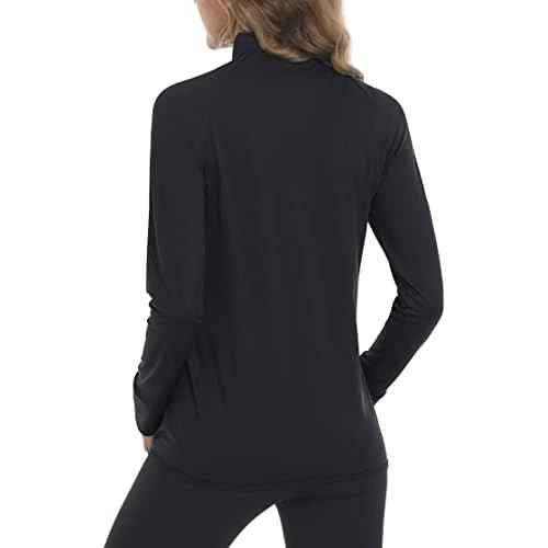 MAGCOMSEN Women's UPF 50+ Lightweight Athletic Jacket Sun Protection Full Zip Long Sleeve Shirts Hiking Outdoor Pockets