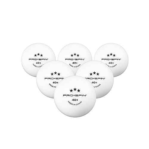 PRO SPIN Ping Pong Balls - 3-Star Premium White Table Tennis Balls | High-Performance 40+ ABS Professional Quality | Ultimate Durability for Indoor & Outdoor Ping Pong Tables