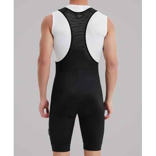 qualidyne Men's Cycling Bib Shorts 4D Padded Breathable Road Bike Bibs Biking Bicycle Shorts