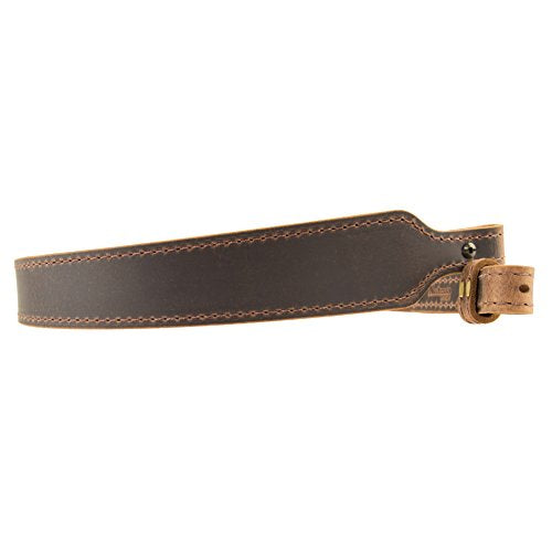 Vintage Brown Buffalo Leather Cobra Rifle Sling Handmade Amish Crafted