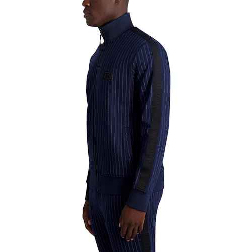 KARL LAGERFELD mens Plaid Track Jacket