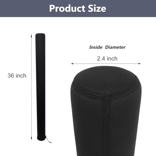 36 Inch Boat Trailer Guide Pole Cover Neoprene Marine Protective Cover 2 Pcs