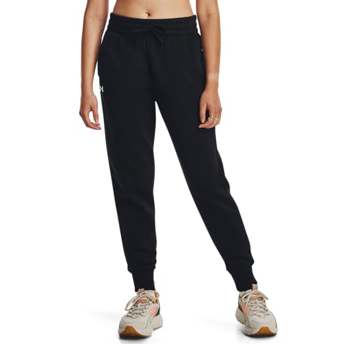 Under Armour Women's Rival Fleece Joggers XX-Large Black & White