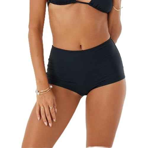Roxy Women's Tummy Control Beach Biker Workout, Volleyball & Gym Shorts, Yoga, Beachwear