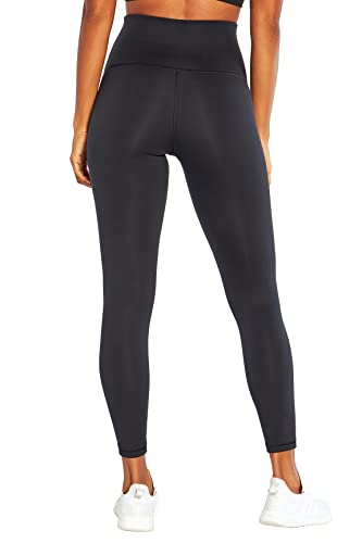 Large Black High-Rise Contender Deluxe Leggings for Women - Tummy Control