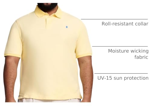 Men's Big & Tall Lemon Performance Polo Shirt 3X-Large Tall