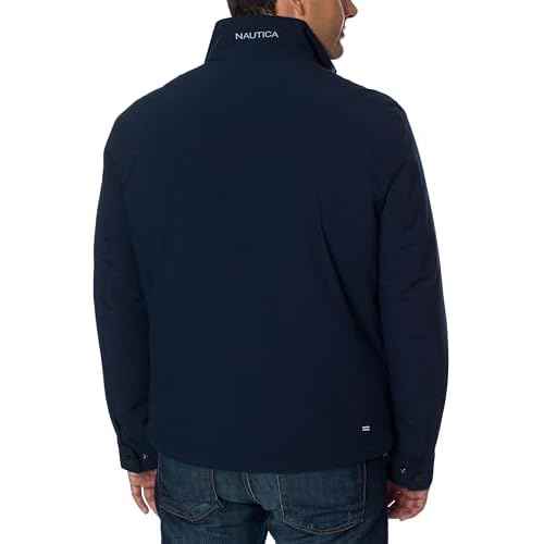 Nautica Men's Waterproof, Windproof, Golf, Hiking, Travel, Casual Wear Windbreaker Jacket