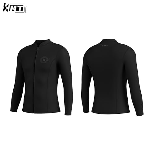 KMT 2.5mm Neoprene Wetsuit Top for Men - Black, XX-Large