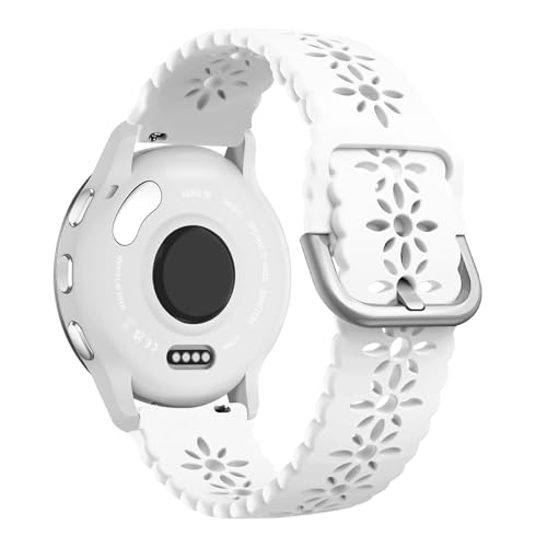 Lace Silicone Band for Garmin Venu 3S/2S, Vivoactive 4S & Vivomove 3S - White
