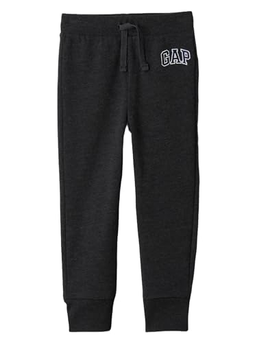 GAP Baby Boys Logo Pull-On Jogger Sweatpants - Charcoal Hthr Grey 5T