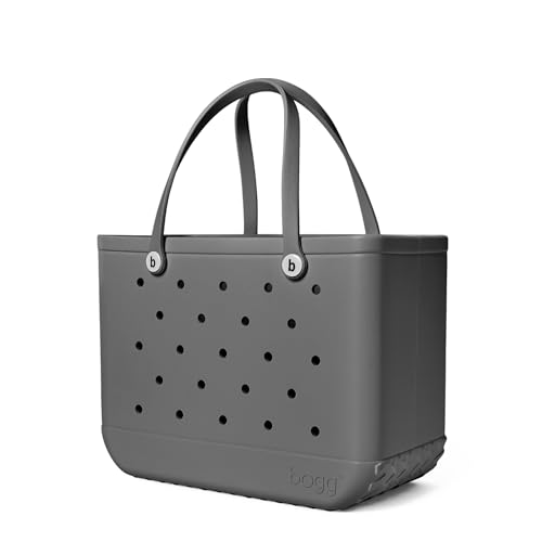 BOGG BAG - Tote for Beach, Pool, Boat, Sports - All Purpose EVA - White Buttons