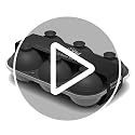 Large Ice Sphere Maker with Lid - 6 x 2.5 Inch BPA-Free Silicone Ice Trays Black