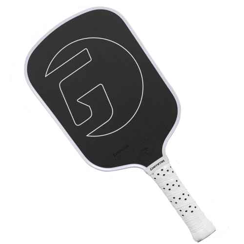 GAMMA RCF Obsidian Pickleball Paddle, Raw Carbon Fiber, 10mm, 13mm, and 16mm Options, Comfortable Molded Foam Handle, Sleak Design, Customizable Handle Weight System