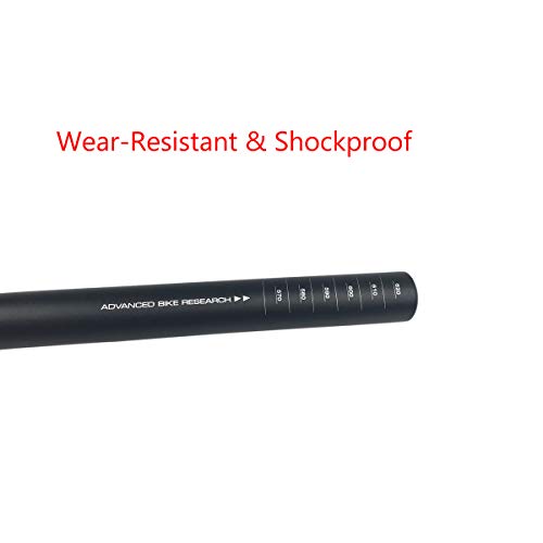 600mm Aluminum Alloy Mountain Bike Handlebar Flat & Riser Bar 25.4mm