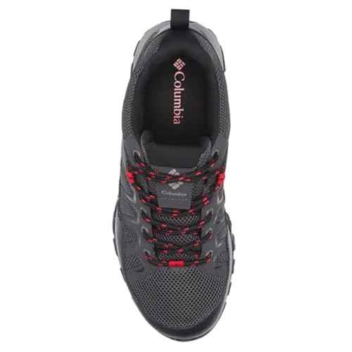 Columbia Men's Granite Trail Waterproof, Shark/Mountain Red, 9