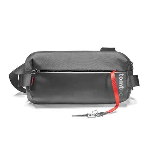 tomtoc Compact EDC Sling Bag, Minimalist Chest Shoulder Backpack Crossbody Bag for Men Women, Lightweight Carry Casual Bag